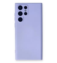 Durukar® Samsung Galaxy S22 Ultra Kılıf Nano içi Kadife Silikon - Lila