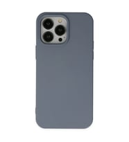 iPhone 14 Pro Kılıf Nano İçi Kadife Silikon - Gri