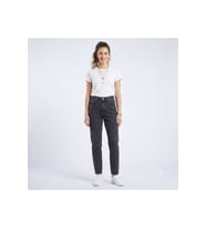 Kadın Siyah Yüksek Bel 80's Mom Jeans Kot Pantolon - 0000