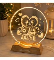 Kişiye Özel Sonsuz Aşk Led Gece Lambası Sevgiliye Romantik Işıklı Dekoratif Masa Lambası