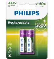Philips Çok Aşamalı Life Nimh Pil Aa Mignon 2600 Mah 2'Li Paket (Standart)