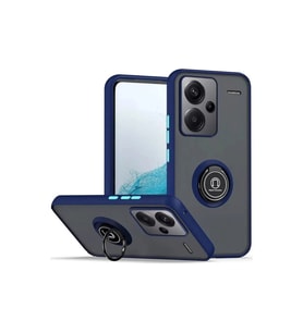 Xiaomi Redmi Note 13 Pro Plus Kılıf Montreal Yüzüklü Silikon Kapak - Lacivert