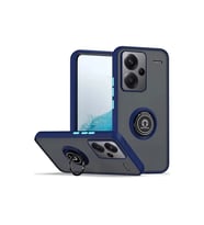 Xiaomi Redmi Note 13 Pro Plus Kılıf Montreal Yüzüklü Silikon Kapak - Lacivert