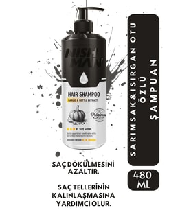 NISHMAN SARIMSAK VE ISIRGAN OTU ÖZLÜ ŞAMPUAN 480 ML
