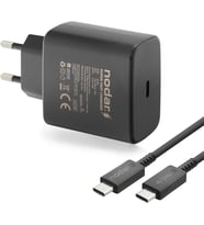 45W Süper Hızlı USB-C Şarj Aleti Seti 1 Metre Type-C to Type-C Kablo Dahil PD Hızlı Şarj, Kısa Devre ve Yüksek Voltaj Korumalı Siyah, ND1007