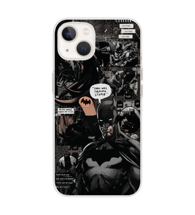 Iphone 14 Plus Uyumlu Batman Aesthetic Tasarımlı Şeffaf Telefon Kılıfı