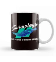 Funny Swimology Science Holding Breath Swimming Swimmer Swim Kupa Bardak Porselen