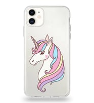 Apple iPhone 11 Uyumlu Kapak Sevimli Karakterler Tasarımlı Şeffaf Silikon Kılıf