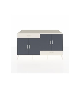 Kronos Konsol 5 Raflı 2 Çekmeceli 4 Kapaklı 176x59x99 Aytaşı-Antrasit/Aytaşı