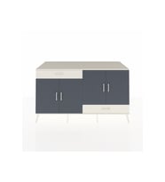 Kronos Konsol 5 Raflı 2 Çekmeceli 4 Kapaklı 176x59x99 Aytaşı-Antrasit/Aytaşı