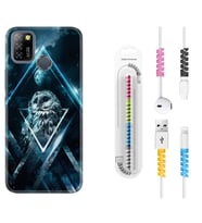 INFINIX Smart 4 5 6 Zero 8 S5 Pro Kılıf Kablo Koruma Spiral Silikon Old Owl 1649