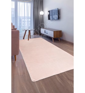 Dijidekor Peluş Halı Pembe Cool Düz Desenli Yıkanabilir Post Yolluk Kilim Salon Halısı Modelleri