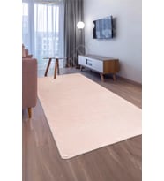 Dijidekor Peluş Halı Pembe Cool Düz Desenli Yıkanabilir Post Yolluk Kilim Salon Halısı Modelleri