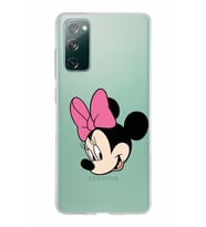 Samsung Galaxy S20 FE Kapak Minnie Mouse Tasarımlı Şeffaf Silikon Kılıf