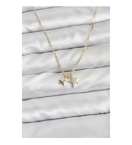 Mey İthalat® Pirinç Gold Renk Yıldız Minimal Kadın Kolye