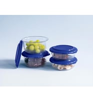 Kristalin Kase Gece Mavisi 275ml ve 450 ml  4lü set