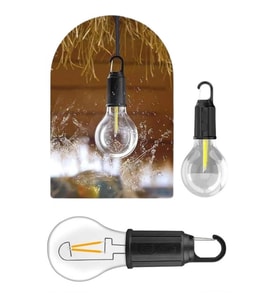 Mey İthalat® Taşınabilir Şarjlı Led Ampul Askılı Lamba Kamp Bahçe Lambası