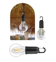 Mey İthalat® Taşınabilir Şarjlı Led Ampul Askılı Lamba Kamp Bahçe Lambası