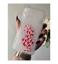 Iphone 16 PLUS Uyumlu Desenli Şeffaf Telefon Kılıfı