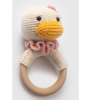 Amigurumi Krem Ördek Çıngırak