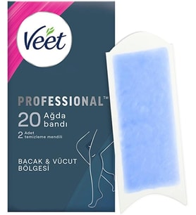 Lexroo Professional Sir Ağda Bandı Bacak Ve Vücut Bölgesi Hassas Ciltler İçin 20'Li, Ağda Bandı