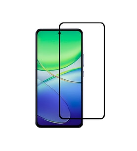 Vivo V30 Lite Uyumlu 5D Glass Temperli Cam Ekran Koruyucu (Siyah)