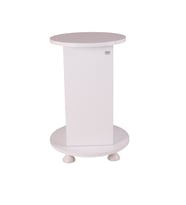 Kanki Pet Silindir Kuş kafes standı Beyaz 40 cm Çap