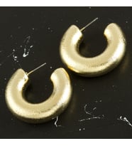 Yarım Halka Lüks Küpe 3 cm