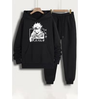 Unisex Jujutsu Kaisen Baskılı Eşofman Takımı (Siyah)