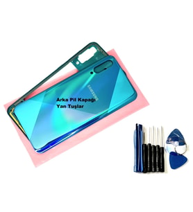 Samsung Galaxy A50S (A507) FULL KASA Arka Pil Batarya Kapağı (TAMİR SETİ) YEŞİL
