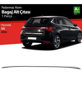 Hyundai İ20 Uyumlu Krom Bagaj Alt Çıtası 2020 Üzeri