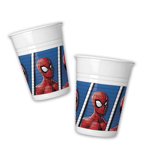 Spiderman Team Up Plastik Bardak - 8 Adet