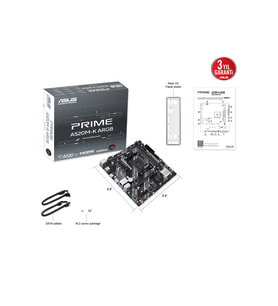ASUS PRIME A520M-K ARGB DDR4 HDMI-DP PCIE 4.0 AM4 mATX