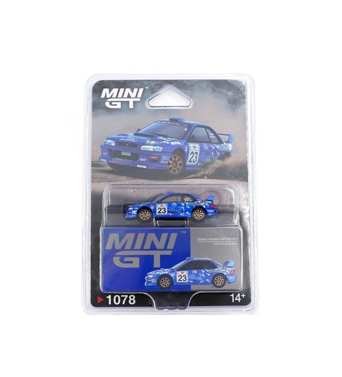1/64 Subaru Impreza WRC99 2000 Acropolis Rally - Blister Paket