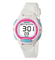 Captiva 30 mt Suya Dayanıklı Digital Alarm-Kronometre-Led Işık Spor Kasa Çoçuk Kol Saati CPT.X058 (Beyaz)