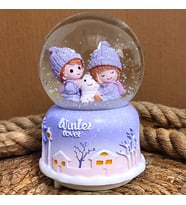Winter Love Işıklı Müzikli Kar Küresi