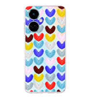 PrintiFy Tecno Camon 19 ile Uyumlu Water Color 1  Kamera Korumalı Şeffaf  Kılıf