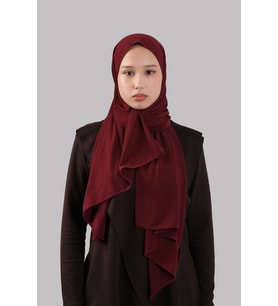 Bordo Düz Klasik Şal Dikişli Premium Jersey Sade 202129_16