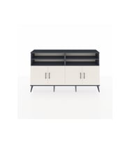 Arges Konsol 6 Raflı 4 Kapaklı 176x30x99 Antrasit-Aytaşı