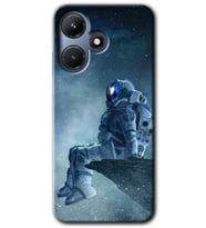 İnfinix Hot 30i Kılıf HD Desen Baskılı Kılıf - Astronot Yalnızlığı