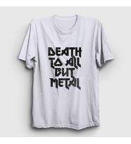 Presmono Unisex Beyaz Death To All But Metal Steel Panther T-Shirt 378101tt (Beyaz)