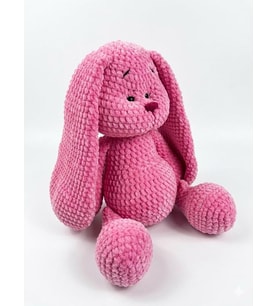 Uzun Kulak Uykucu Tavşan Amigurumi Organik Oyyuncak