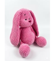 Uzun Kulak Uykucu Tavşan Amigurumi Organik Oyyuncak