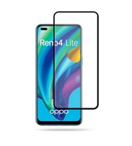 Oppo Reno 4 Lite Ekran Koruyucu Tam Kaplayan 5D *HD Yüksek Kalite Cam (Siyah)