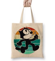 Felix The Cat Retro Bez Çanta Uzun Saplı