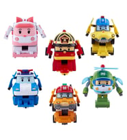Robocar Poli Quick Transforming Mini Rescue Deluxe Araçlar 6'lı S