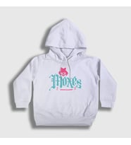 Presmono Unisex Çocuk Beyaz Logo Moxes Oyun 2077 Cyberpunk Kapüşonlu Sweatshirt 528091tt (Beyaz)