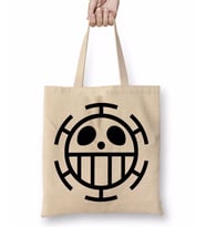 Trafalgar's Flag One Piece Bez Çanta Uzun Saplı