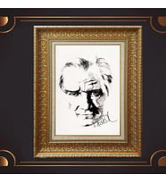 ÖZEL SERİ ALTIN VARAKLI ATATÜRK TABLO S988
