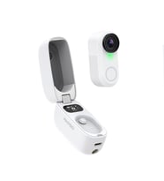 Akaso SnapX 4K/60FPS 20MP Wi-Fi Mini Aksiyon Kamera,Taşınabilir Vücut Kamerası, Giyilebilir Video Kaydedici, Su Geçirmez, App Kontrollü, IPX7